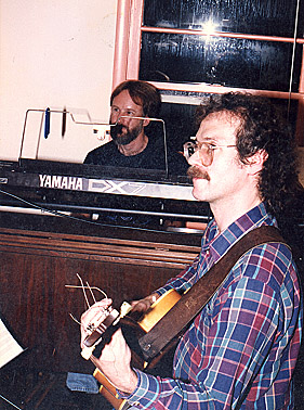 Rehearsing with Robin Kutz, 1990